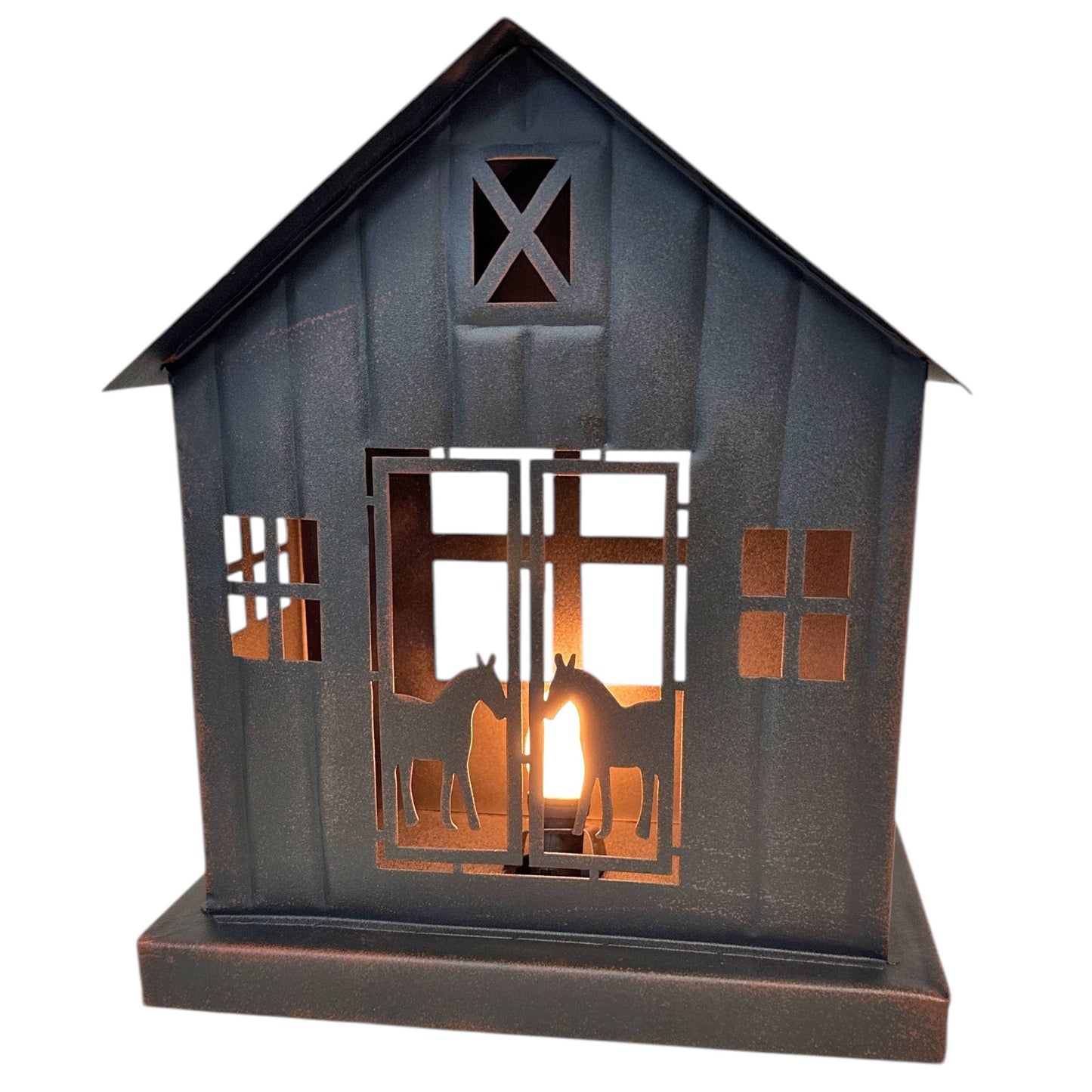 TWO HORSE BARN NIGHTLIGHT