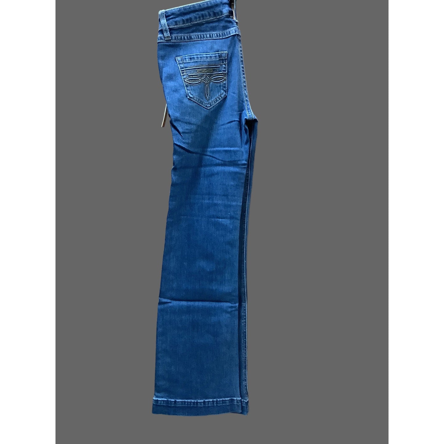 Rock & Roll Girls' Trouser - Bootstitch Pockets, Medium Wash BG5MD09866