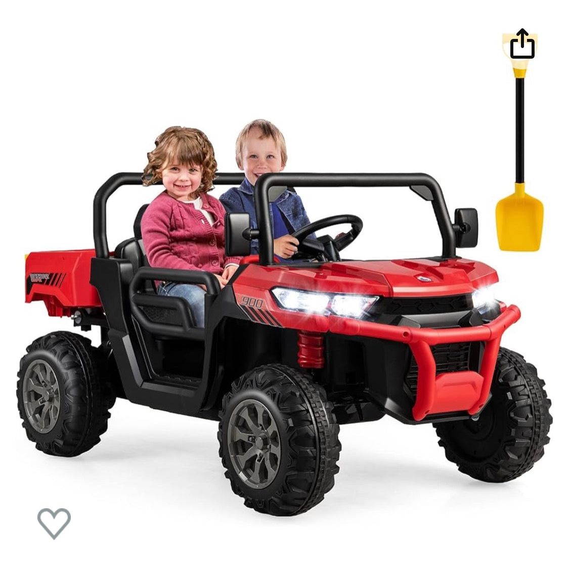 Red Side by Side 12v Ride on Power Wheels