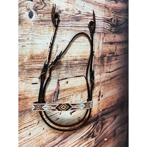 Ranch Hand Brow Beaded Headstall
