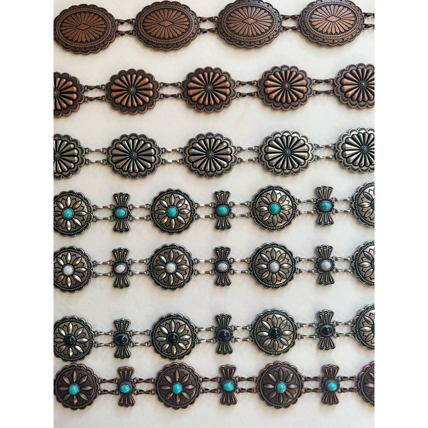 Boho Ranch Shop - Western Concho Link Chain Belt