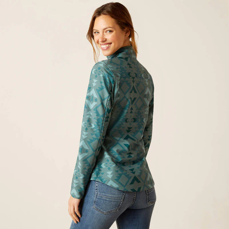 Ariat Womens Turquoise Aztec Soft Shell Jacket