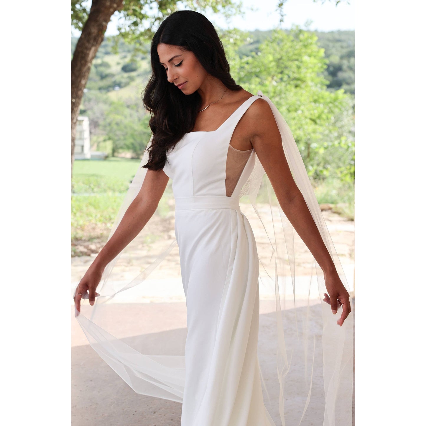 Petite Mariee Boutique - Amelia Lace Bridal Cape
