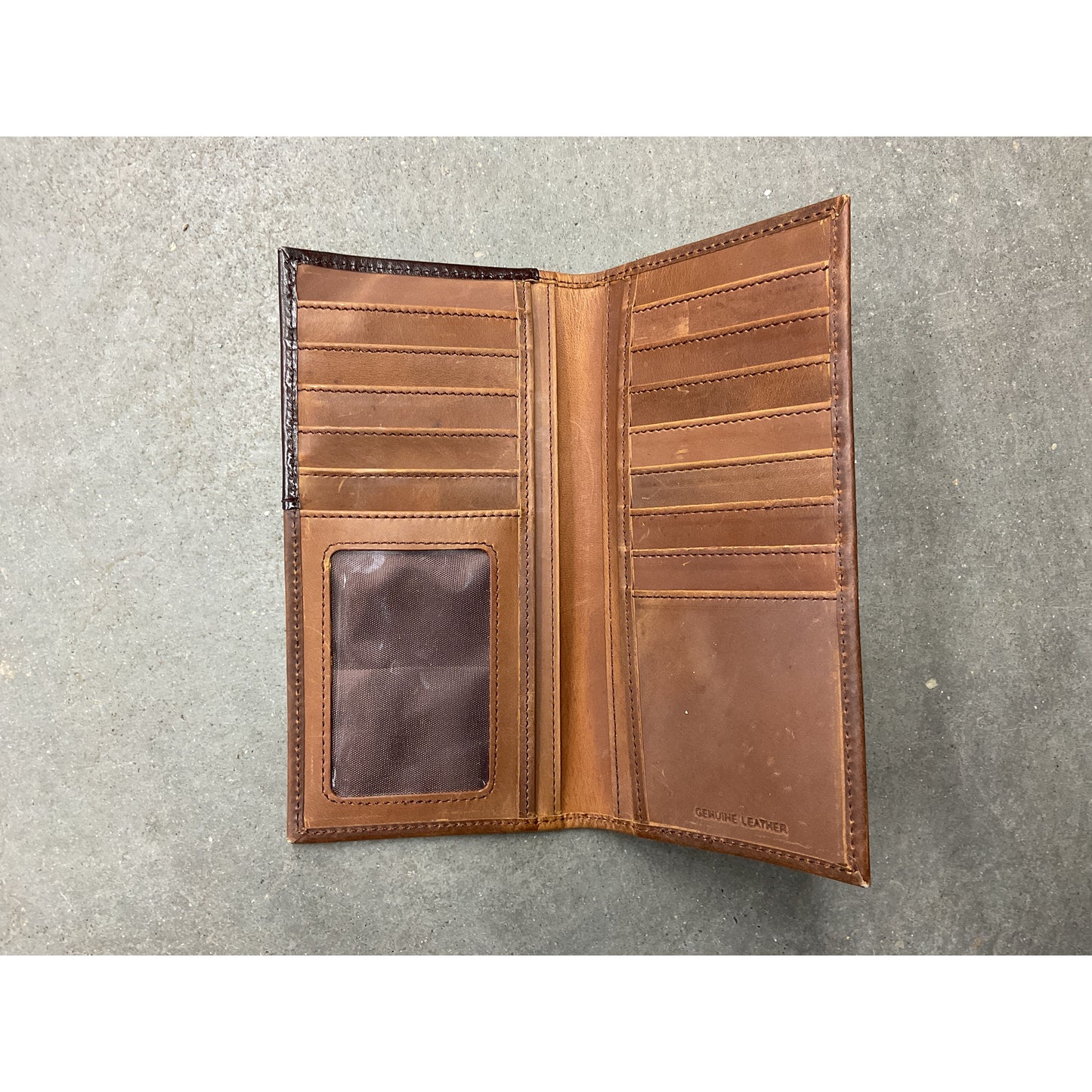 Ranger Belt Co - Men’s Wallet - Stamped, Star Concho, braided C313S