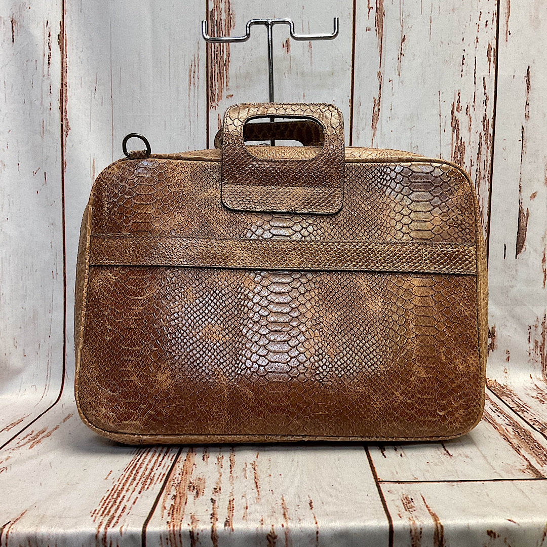 Twisted X - Exotic Brown Snakeskin Leather Laptop Messenger/Briefcase TXBC-2