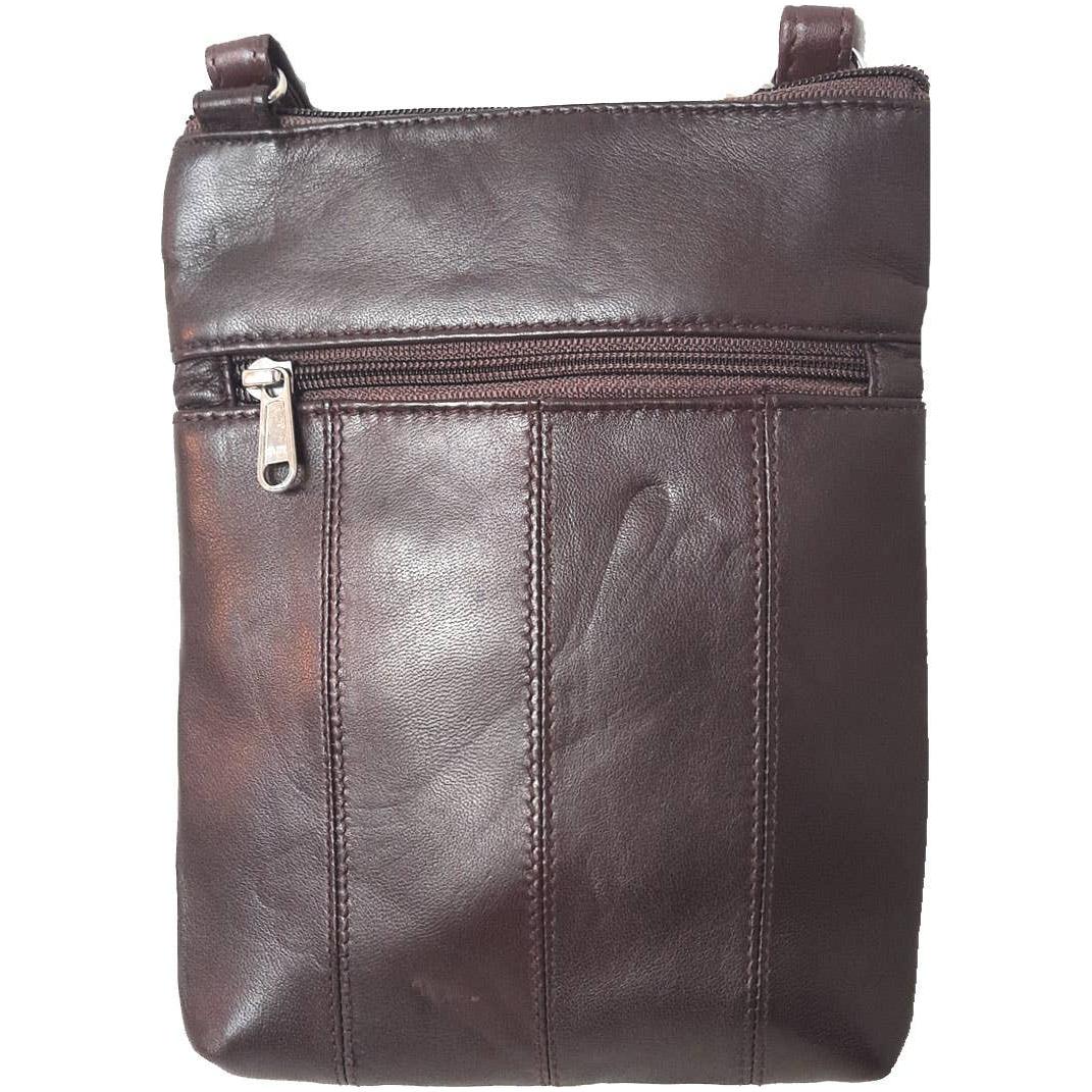 IGI CANADA - Genuine Lambskin Leather Women's Slim Cross Body Bag #7078