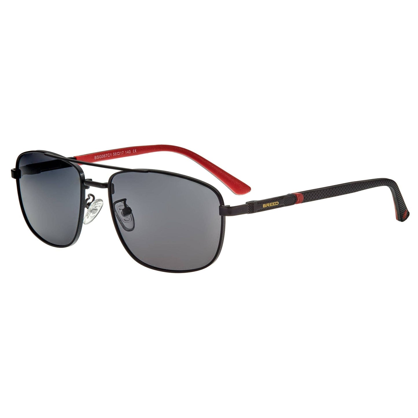 Breed - Breed Gotham Stainless Steel Polarized Aviator Sunglasses