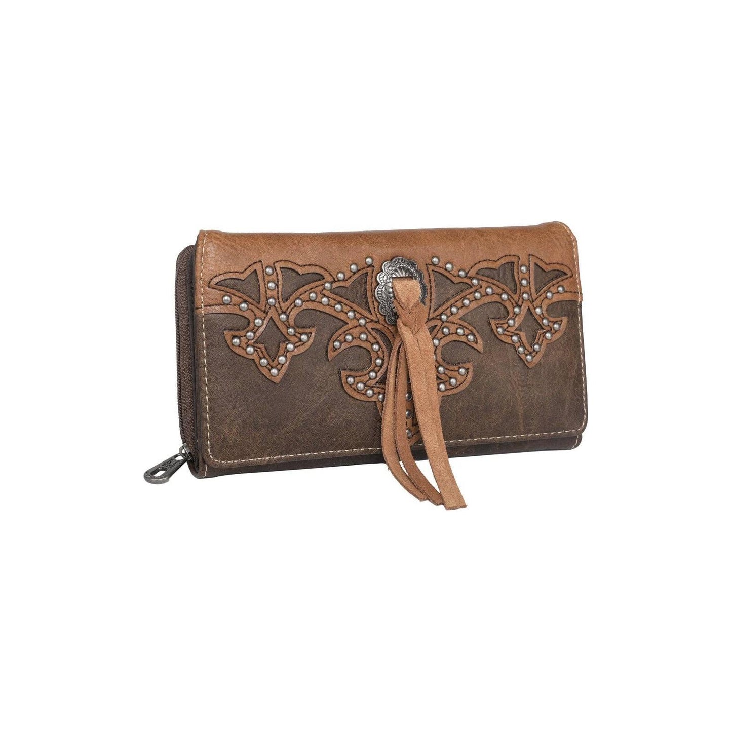 Montana West - MW1100-W010 Montana West Boot Scroll Collection Wallet