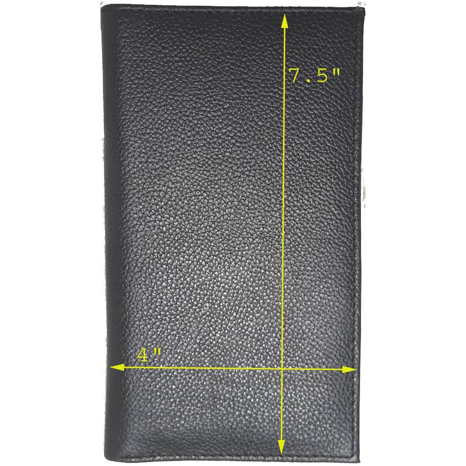 Genuine Leather Coat/Breast Wallet RFID Black, Brown 4506