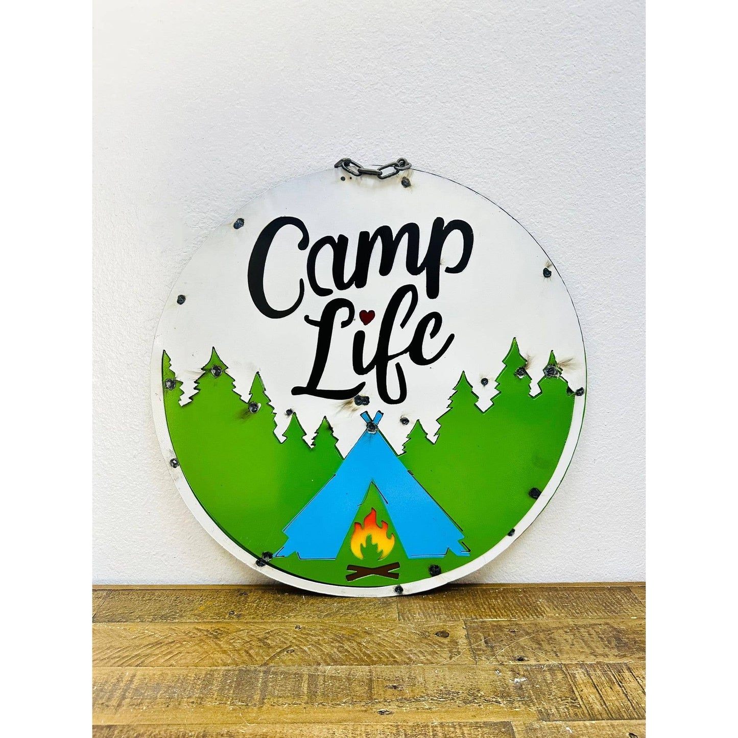 Metal Wall Sign, Camp Life - 8.18
