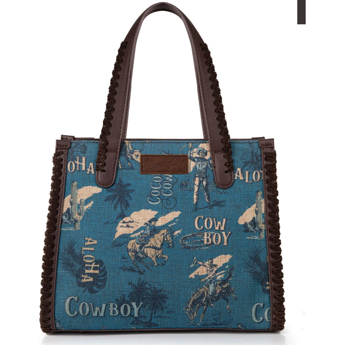 Wrangler Vintage Retro Cowboy Cool Print Satchel/Crossbody WG60-8317