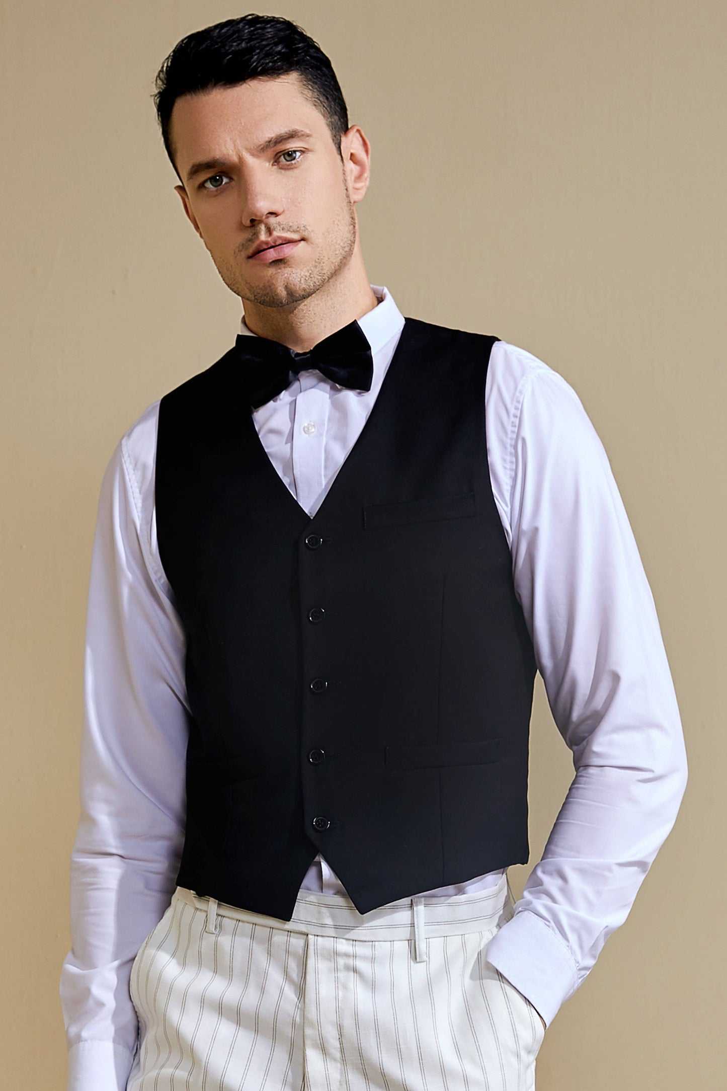 1920s Mens Formal Suit Business Vest