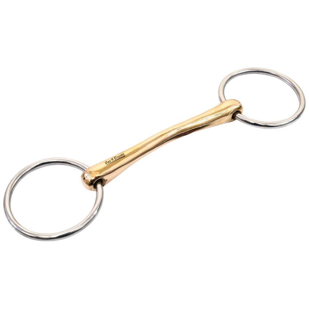BarH Tack - Straight Mouth Stainless Steel O Ring Snaffle Bit