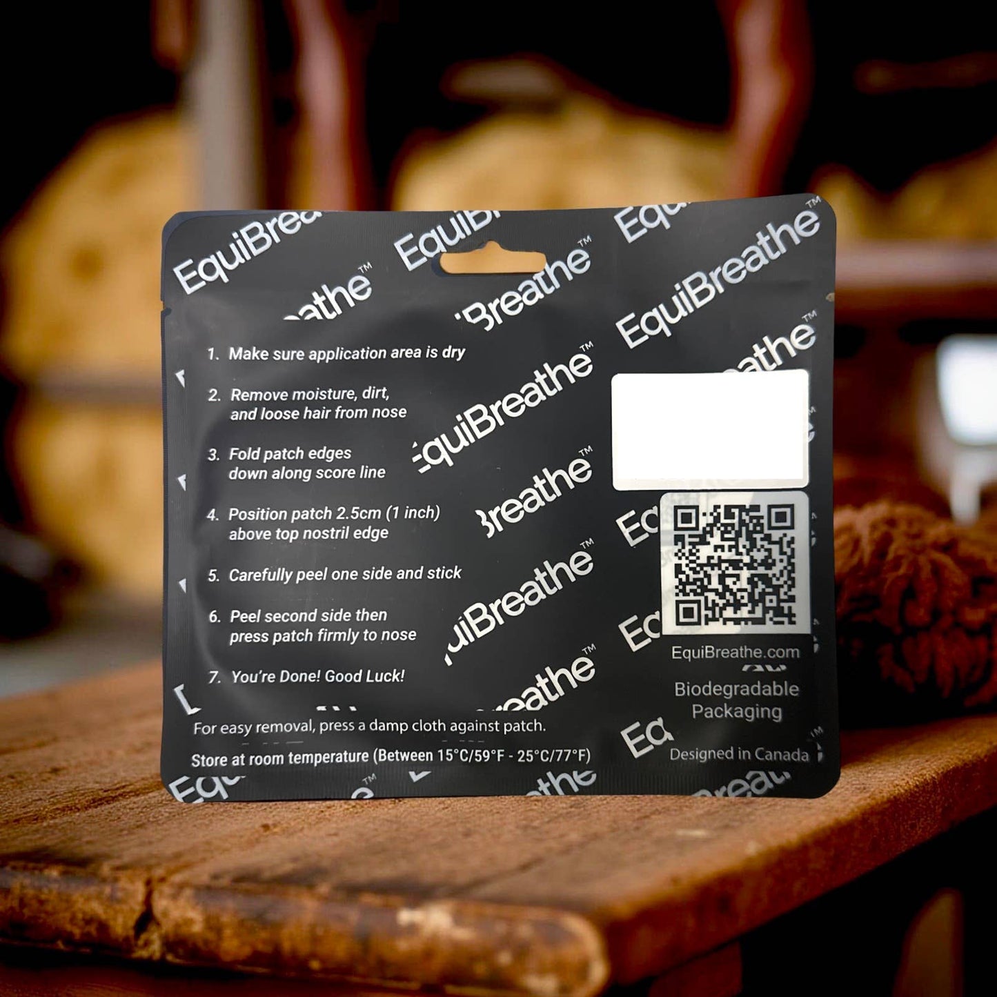 EquiBreathe™ Equine Nasal Patch - White