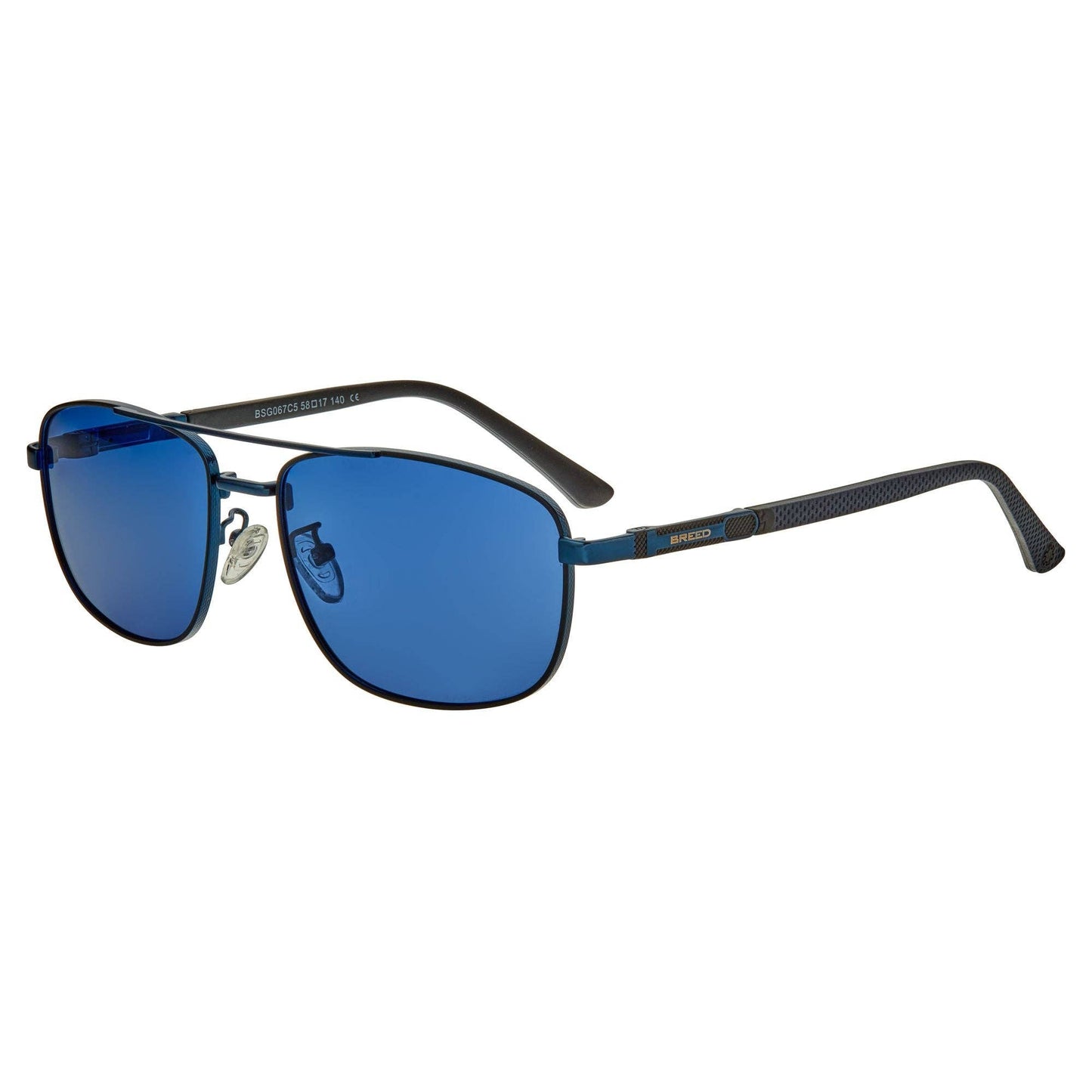 Breed - Breed Gotham Stainless Steel Polarized Aviator Sunglasses