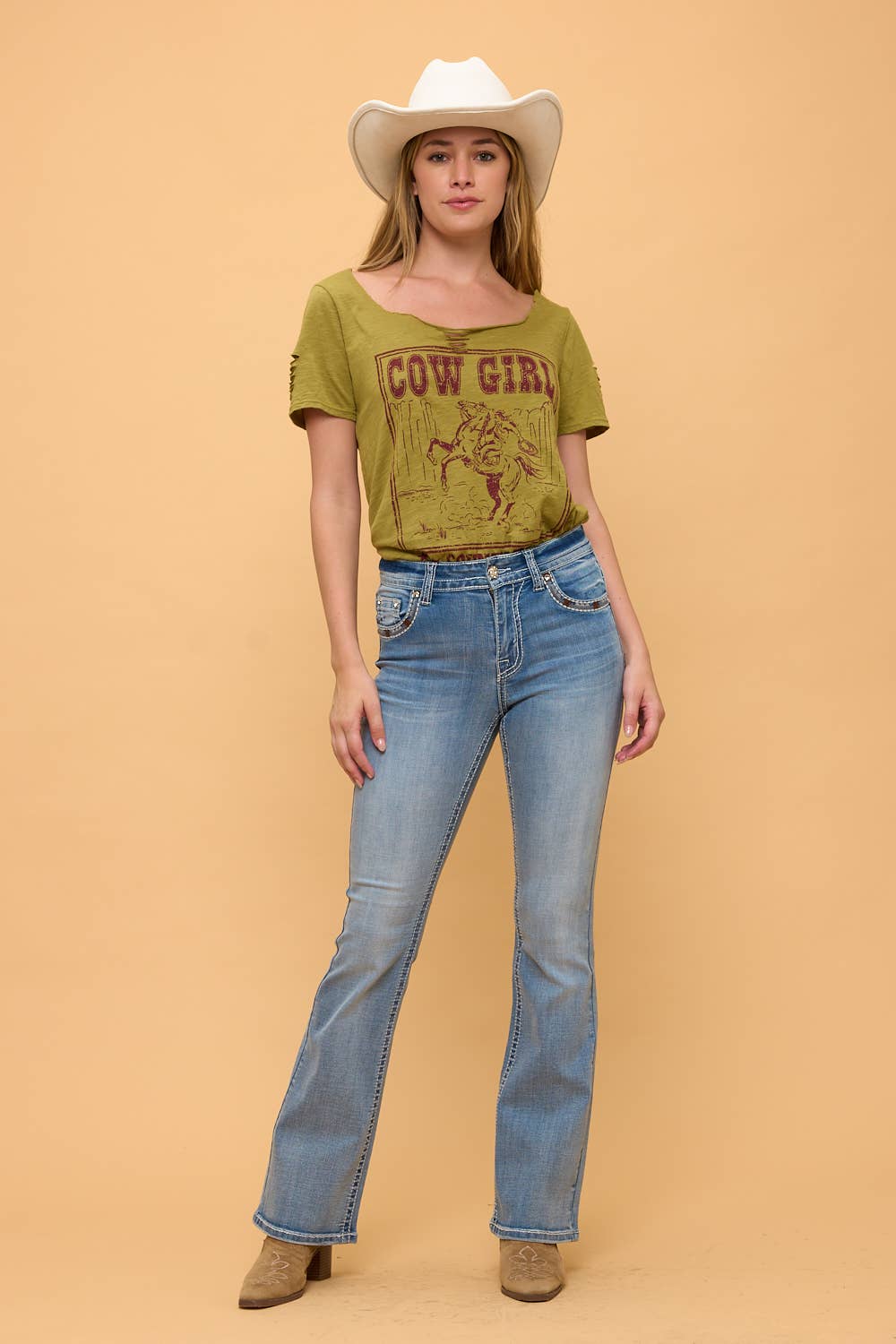 Westfield Eagle, Ladies Jeans, Bootcut, Horseshoe WT-789