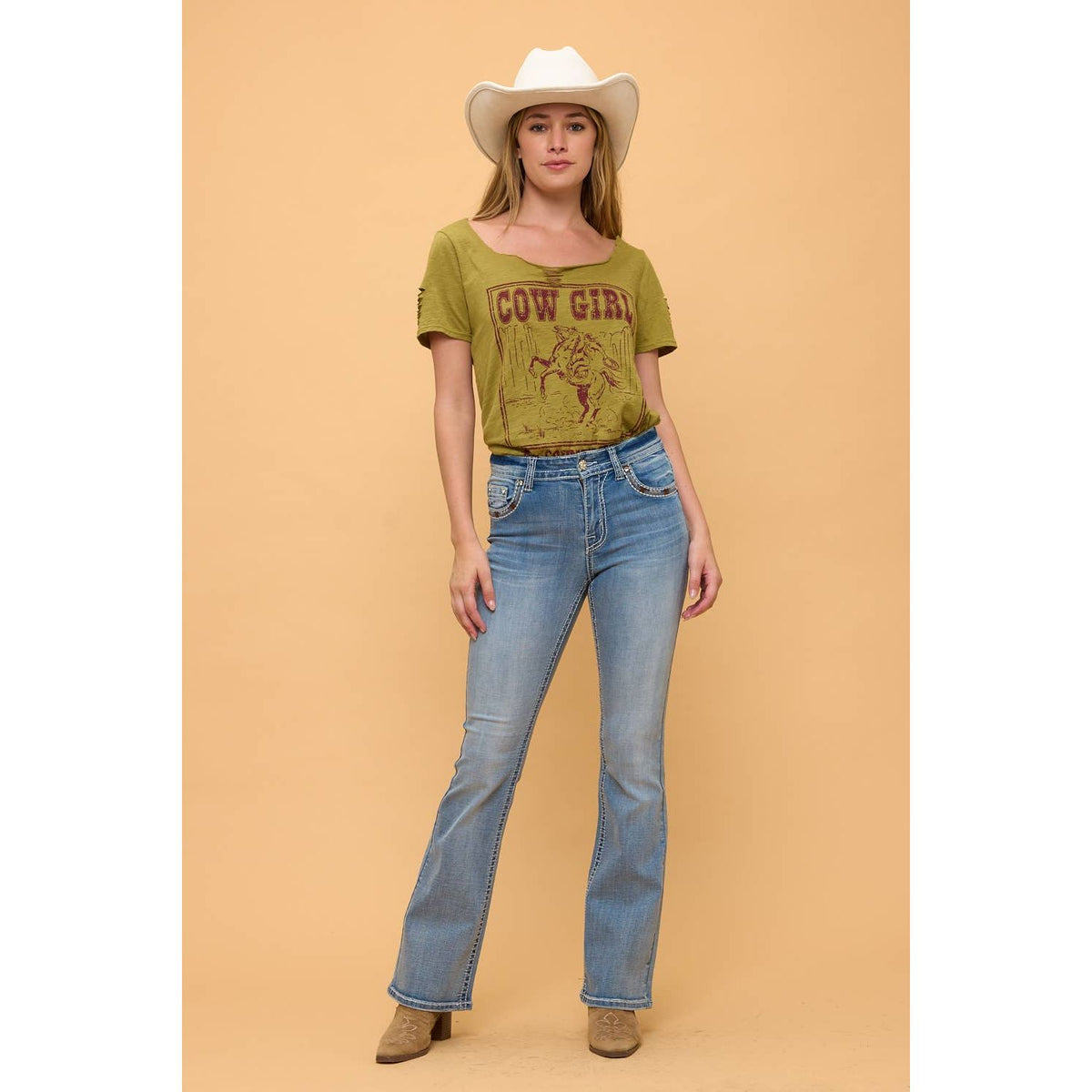 Westfield Eagle, Ladies Jeans, Bootcut, Horseshoe WT-789