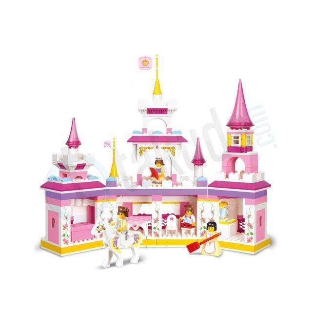 Texas Toy Distribution - Girl's Dream Magical Castle Building Brick Kit (385 Pcs)