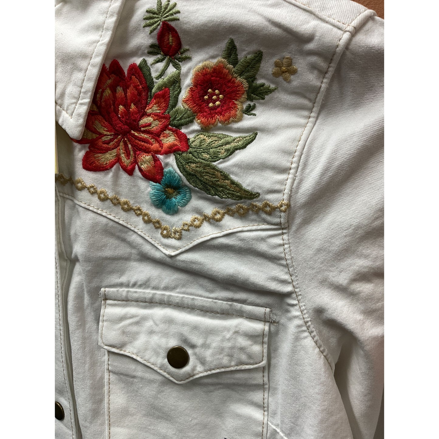 Stetson Ladies, White, Embroidered Dress 11-57-565-3003