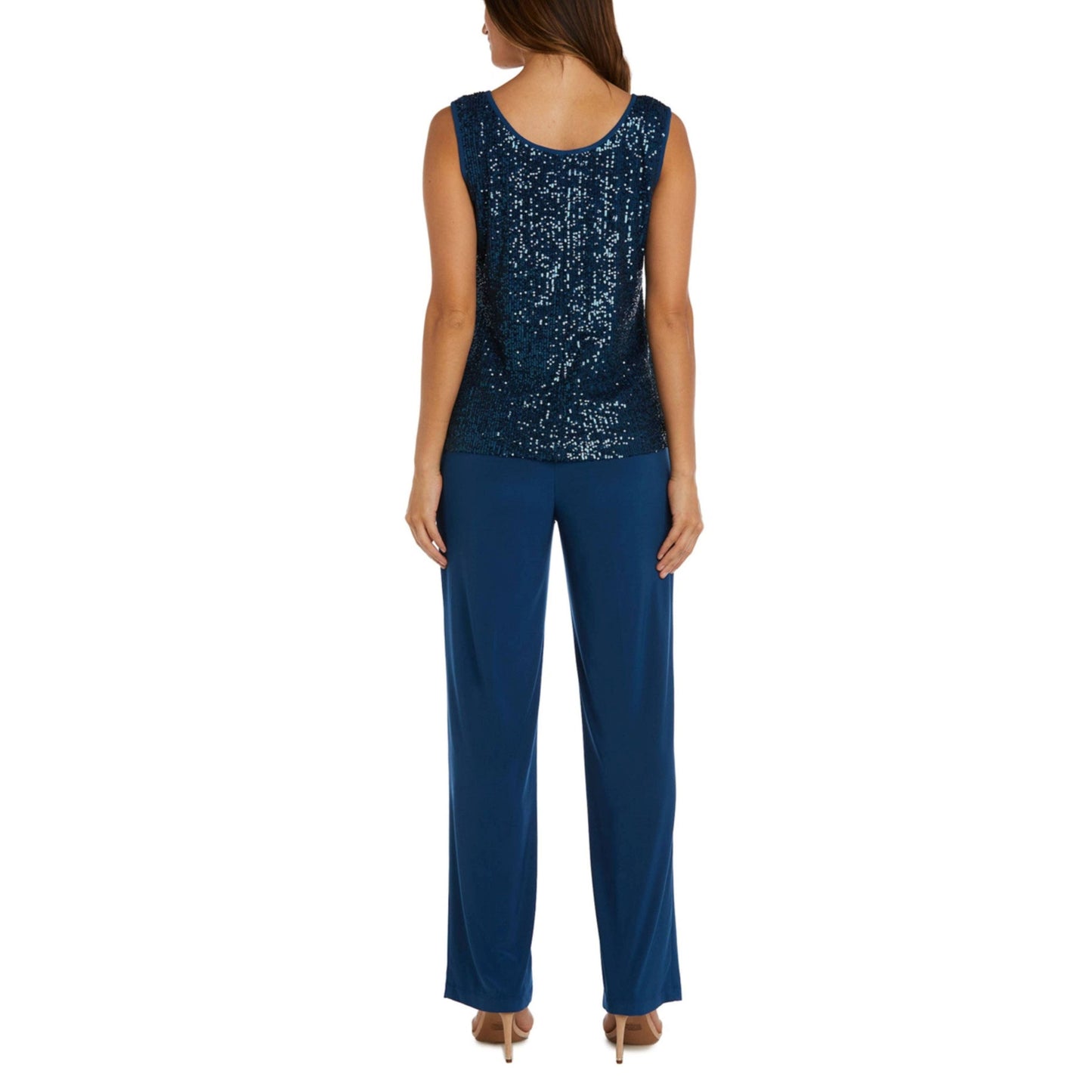 RM Richards Sequined Formal 3-Piece Pants Suit