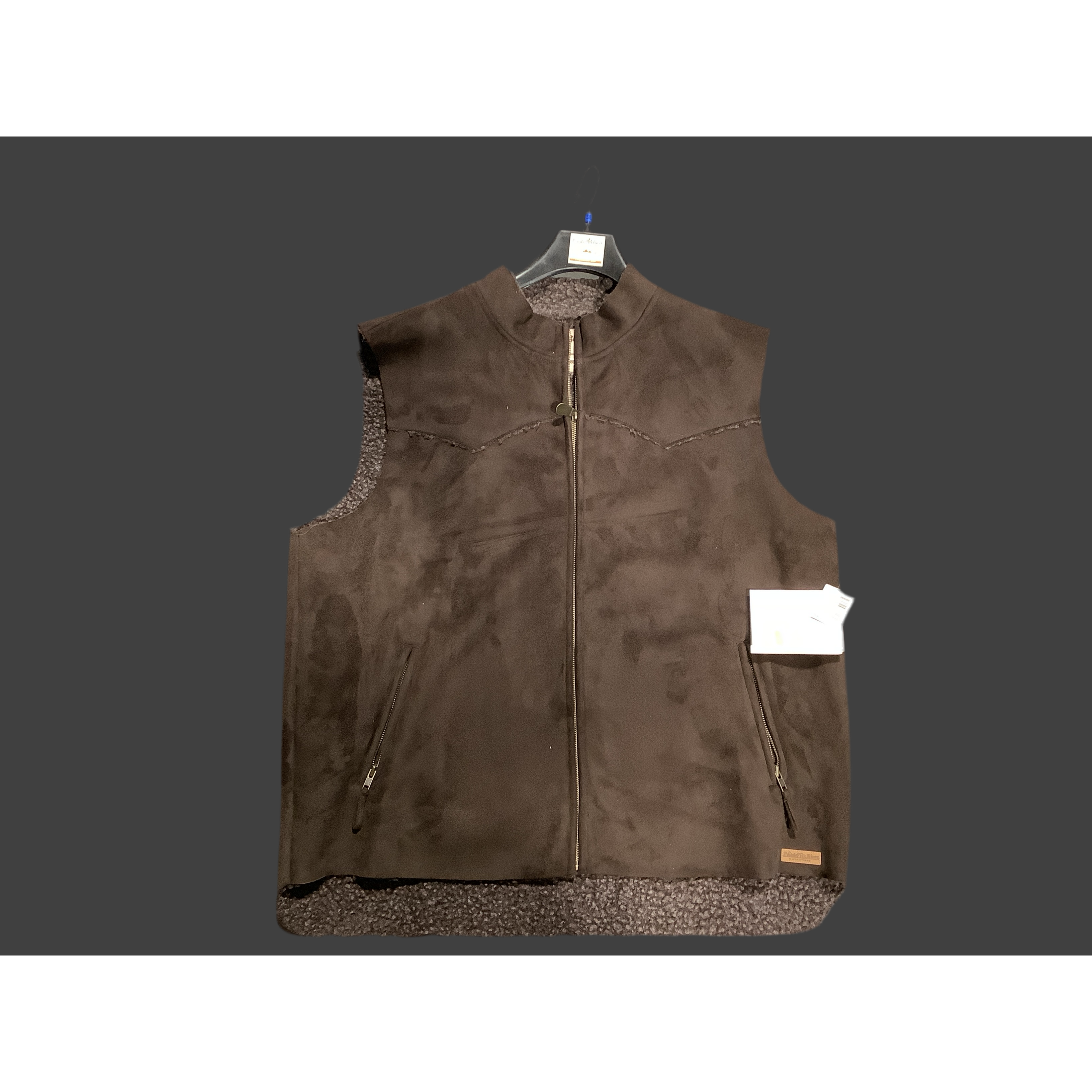 POWDER RIVER OUTFITTERS Panhandle Slim MENS Brown VEST 98-3603