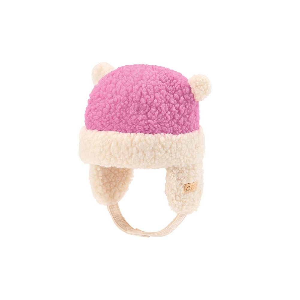 C.C Kids Teddy Bear Ears Earflaps Beanie