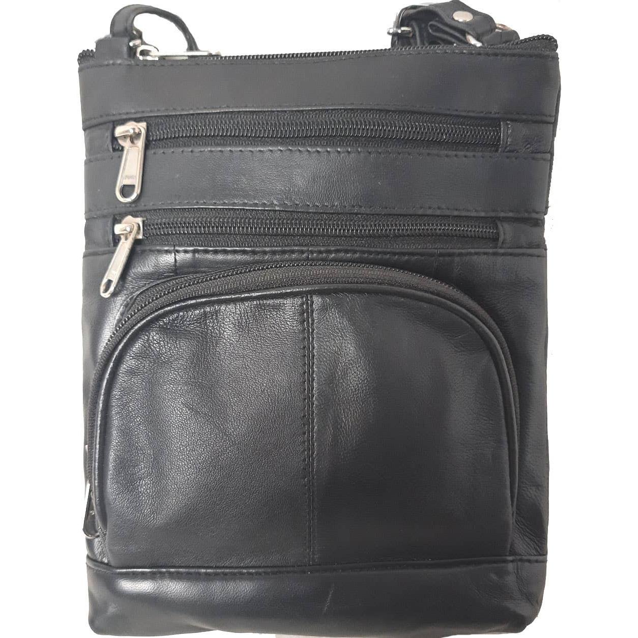 IGI CANADA - Genuine Lambskin Leather Women's Slim Cross Body Bag #7078