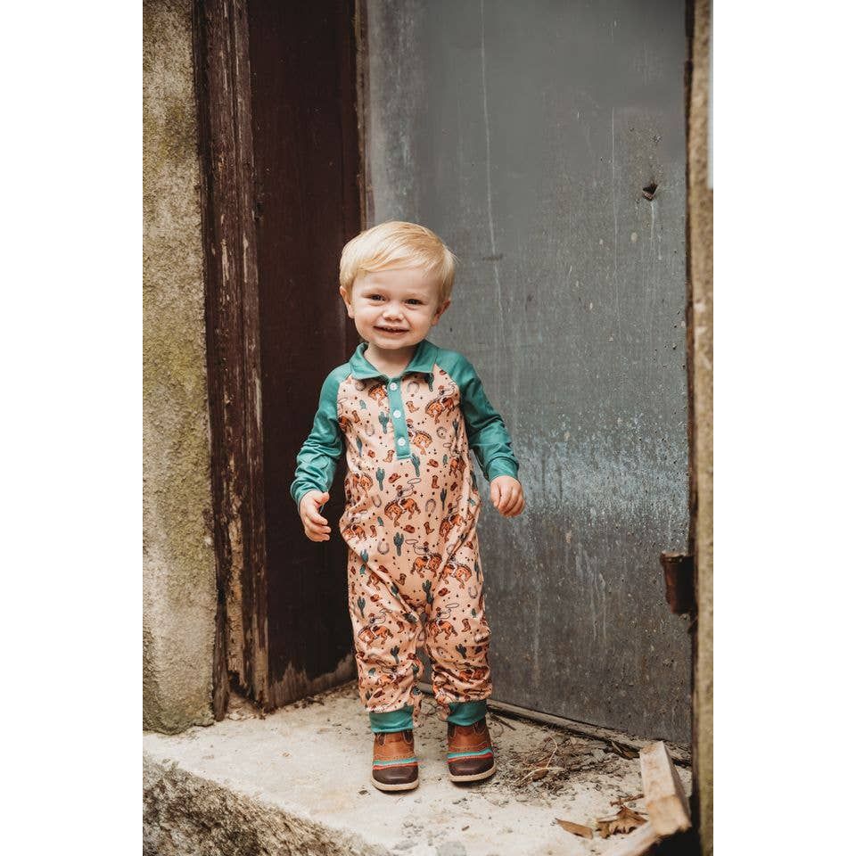 Baby Infant Romper, Wild West Bronc