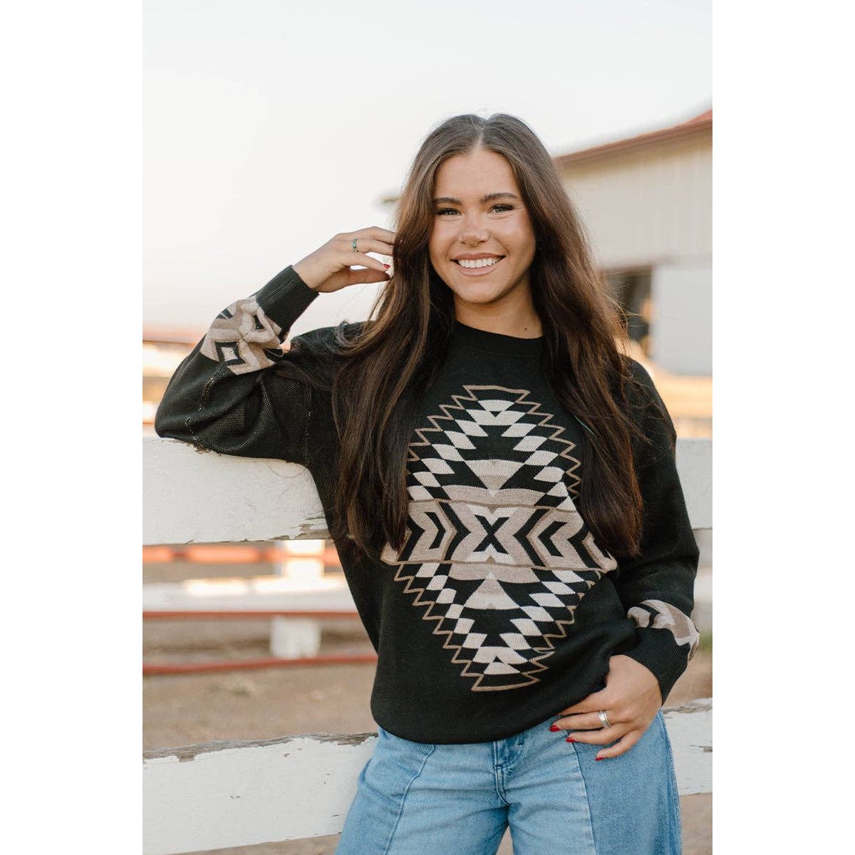 Night Aztec Sweater