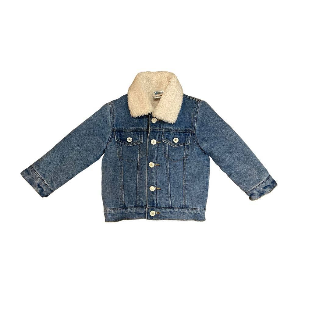 Boys Denim Wool Jacket