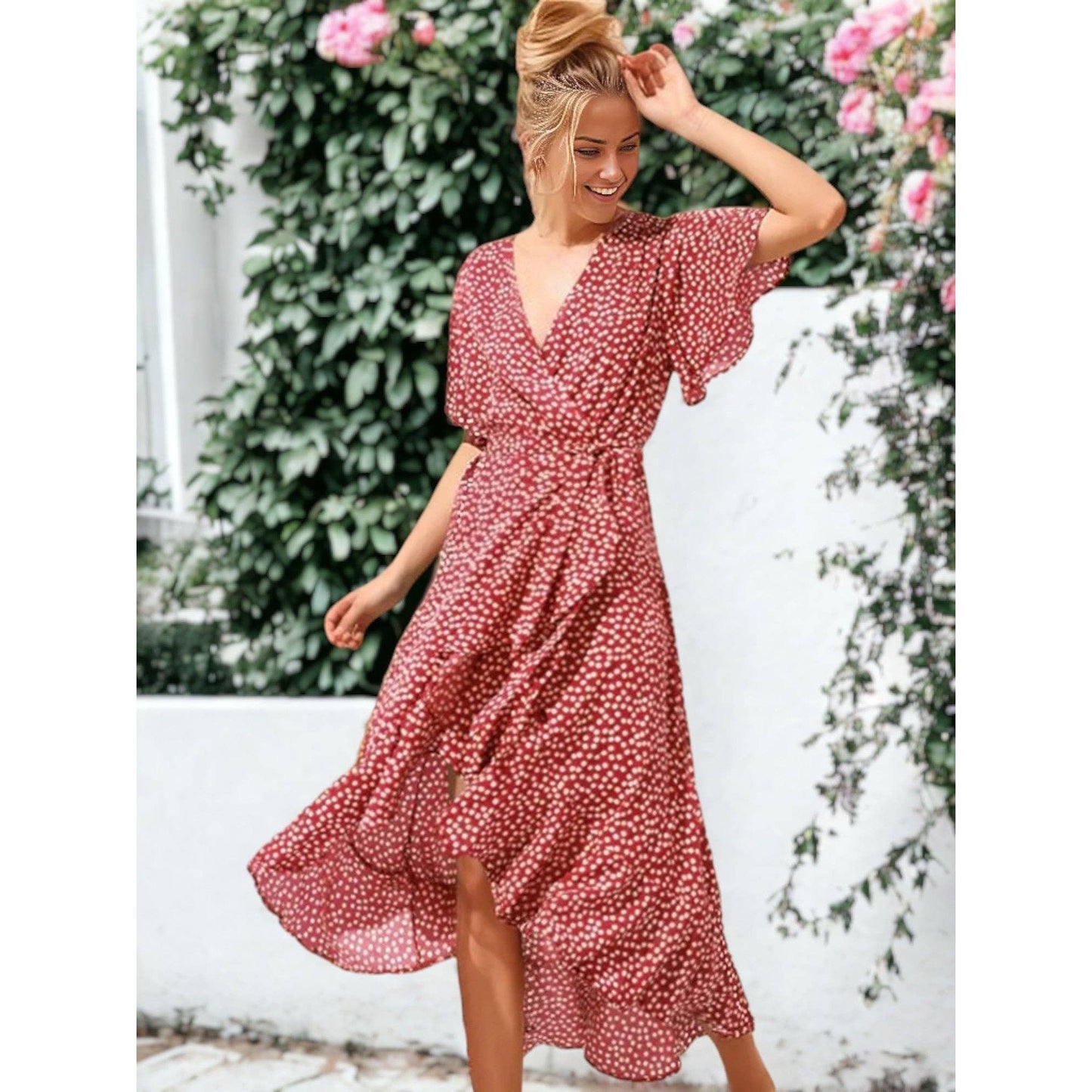 Ruffle Dot Summer Dress