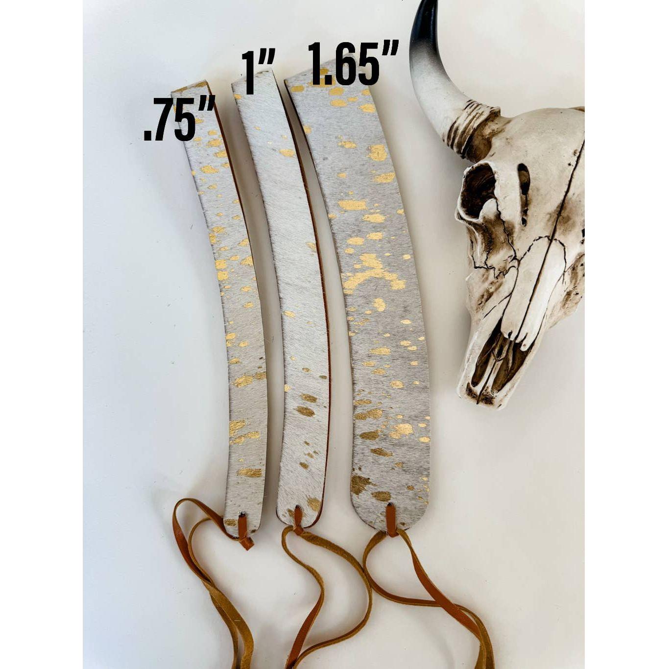 1.65” COWHIDE HAT BAND Leather Hat Band leather ties