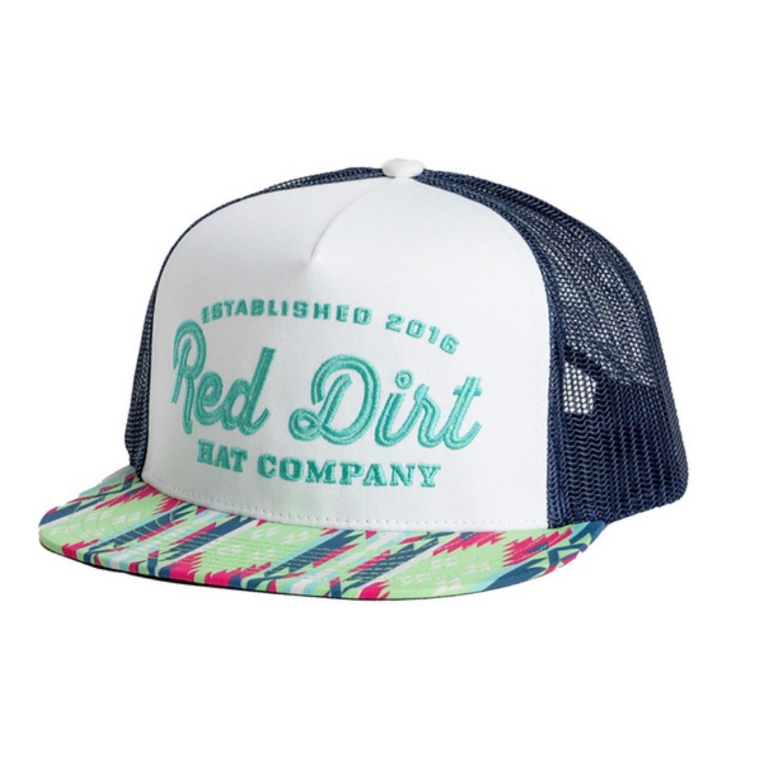 Red Dirt Hat Co. - BUCKAROO AZTEC WHITE NAVY RDHC-531