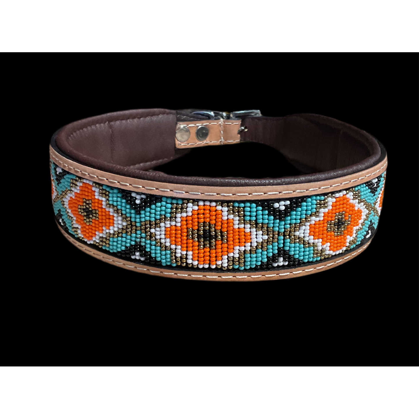 Dog collar with beads