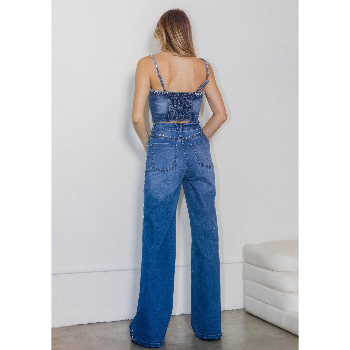 Gemstone Denium Top