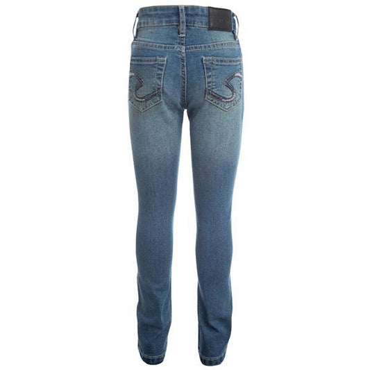 (Missing sz 14) Girls Silver Tammy Slim Bootcut Jegging