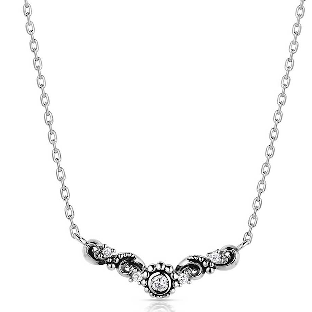 Montana NC5875 Windblown Crystal Necklce