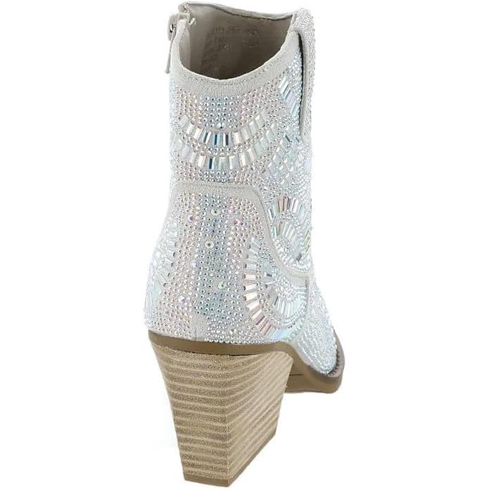 Very G Women's Maze Western Rhinestone Ankle Boot