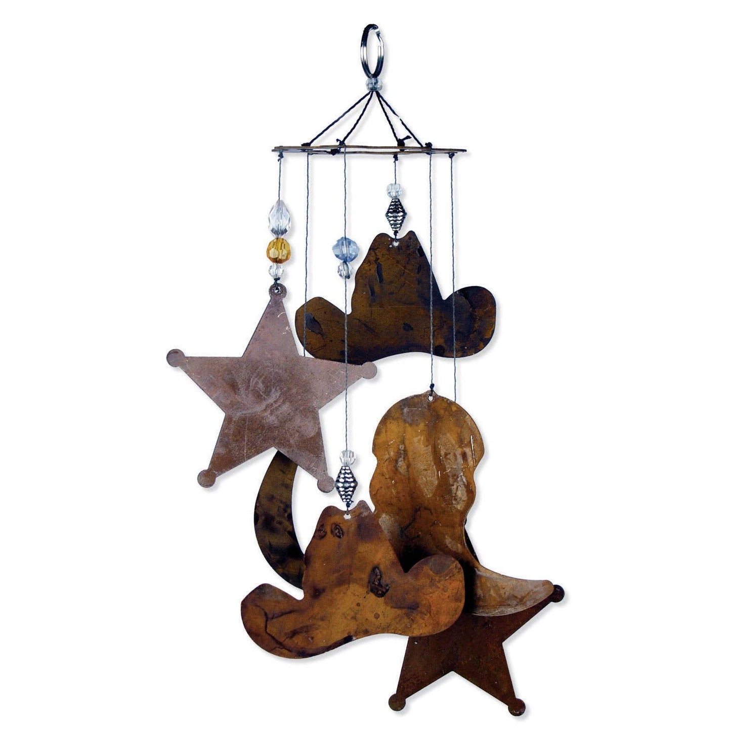 12" Cowboy Western Garden Wind Chime - 80031