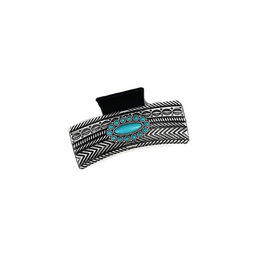 Snowing West - WESTERN STYLE TURQUOISE CASTING HAIR CLAW