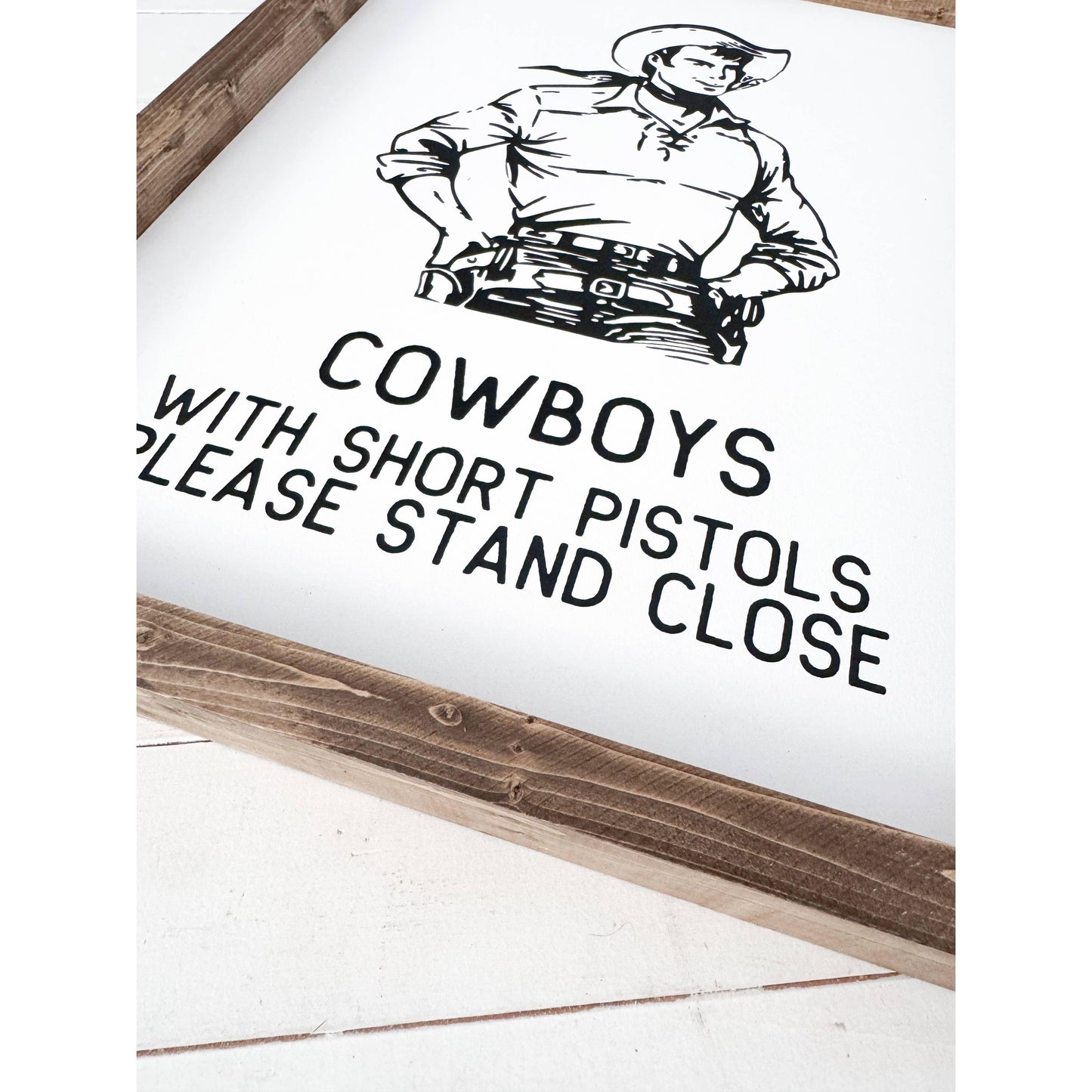 Ashwood Designs - Cowboy bathroom sign