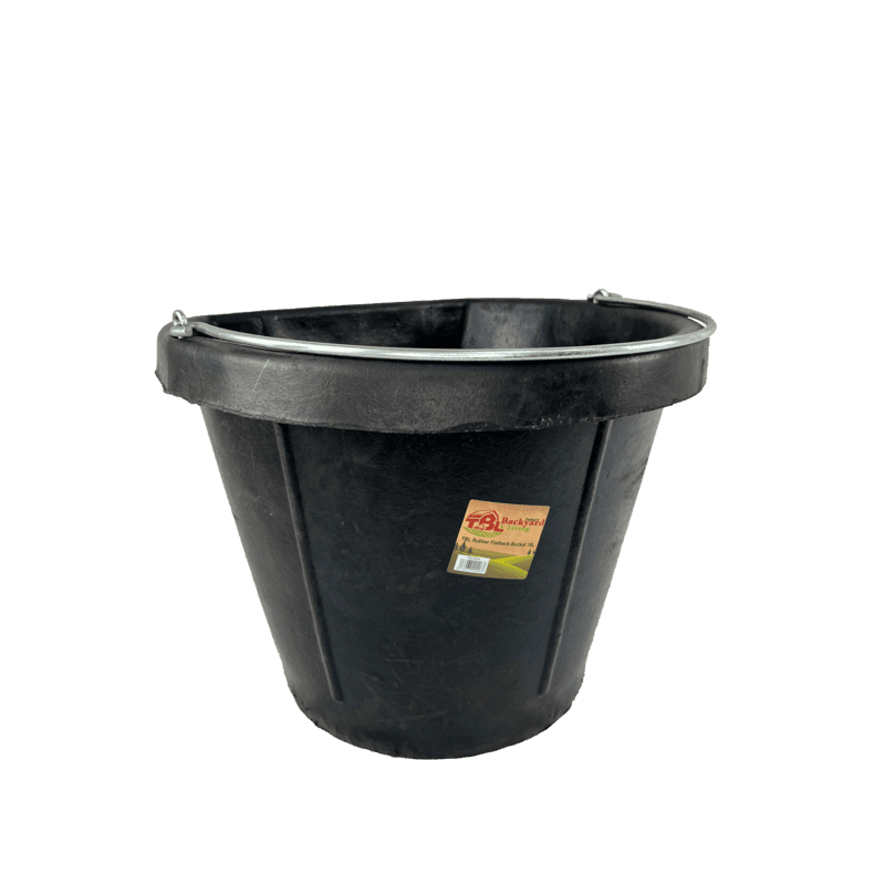 18 QT Flat Back Bucket Rubber