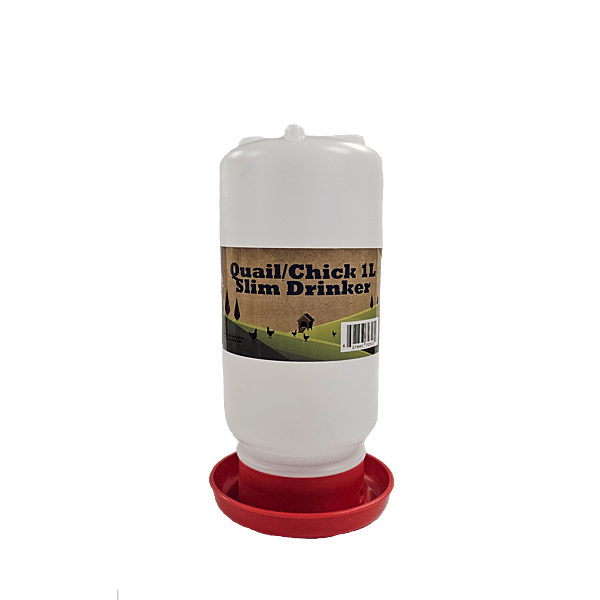 TBL-Quail/Chick Slim Drinker 1L Round RED