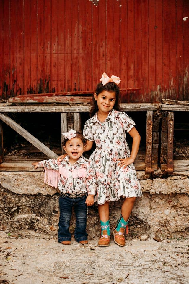 Cactus Floral Flow Dress