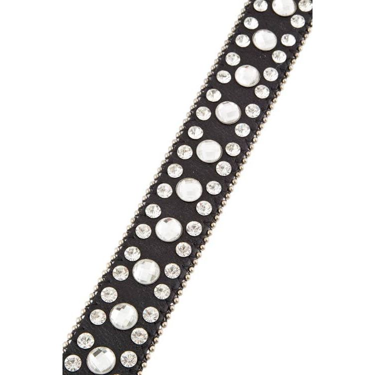 Motif Floral Crystal Buckle Fashion Belt