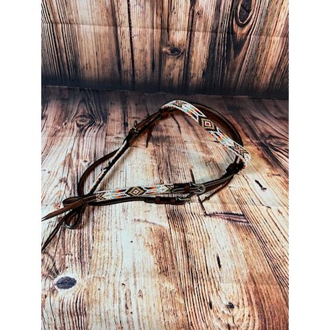 Ranch Hand Brow Beaded Headstall