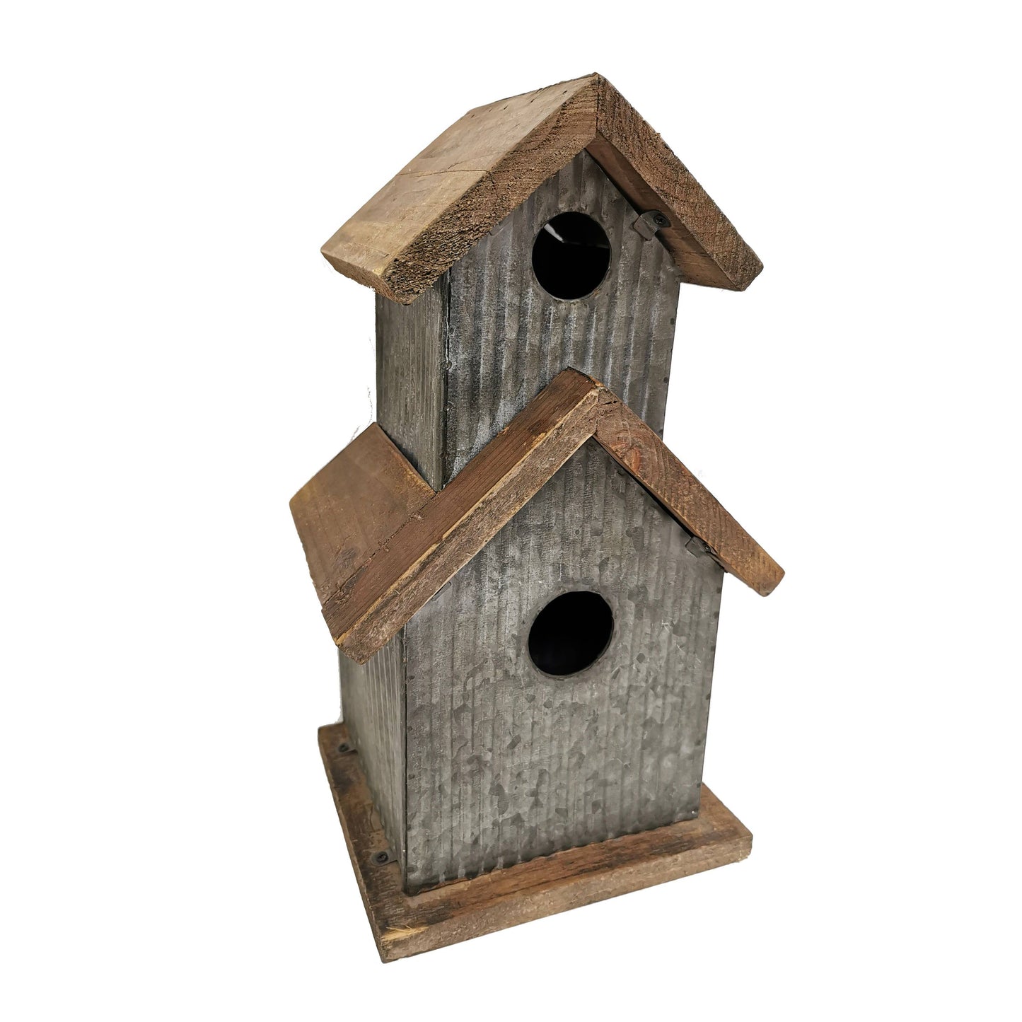 Reclaimed Wood and Metal Bird House