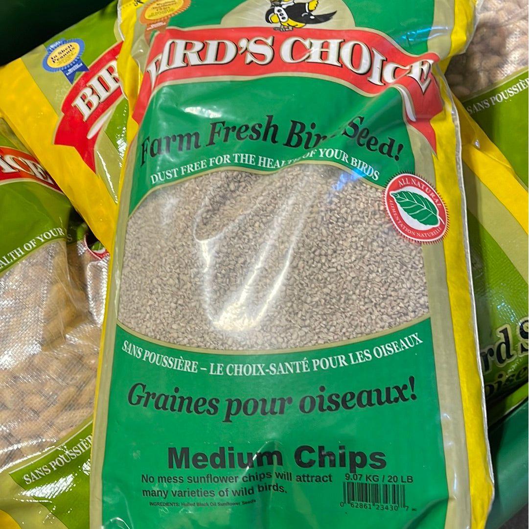 Birds Choice Medium Sunflower Chips 9.07kg (20lb)
