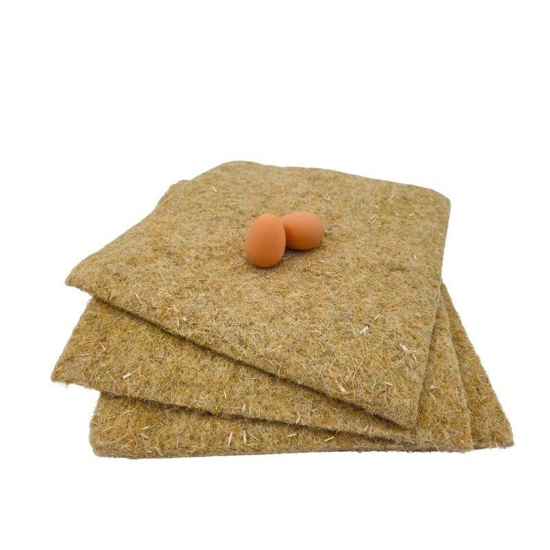Hemp Fiber Laying Hen Nest Pads, Poultry Nesting Box Liners