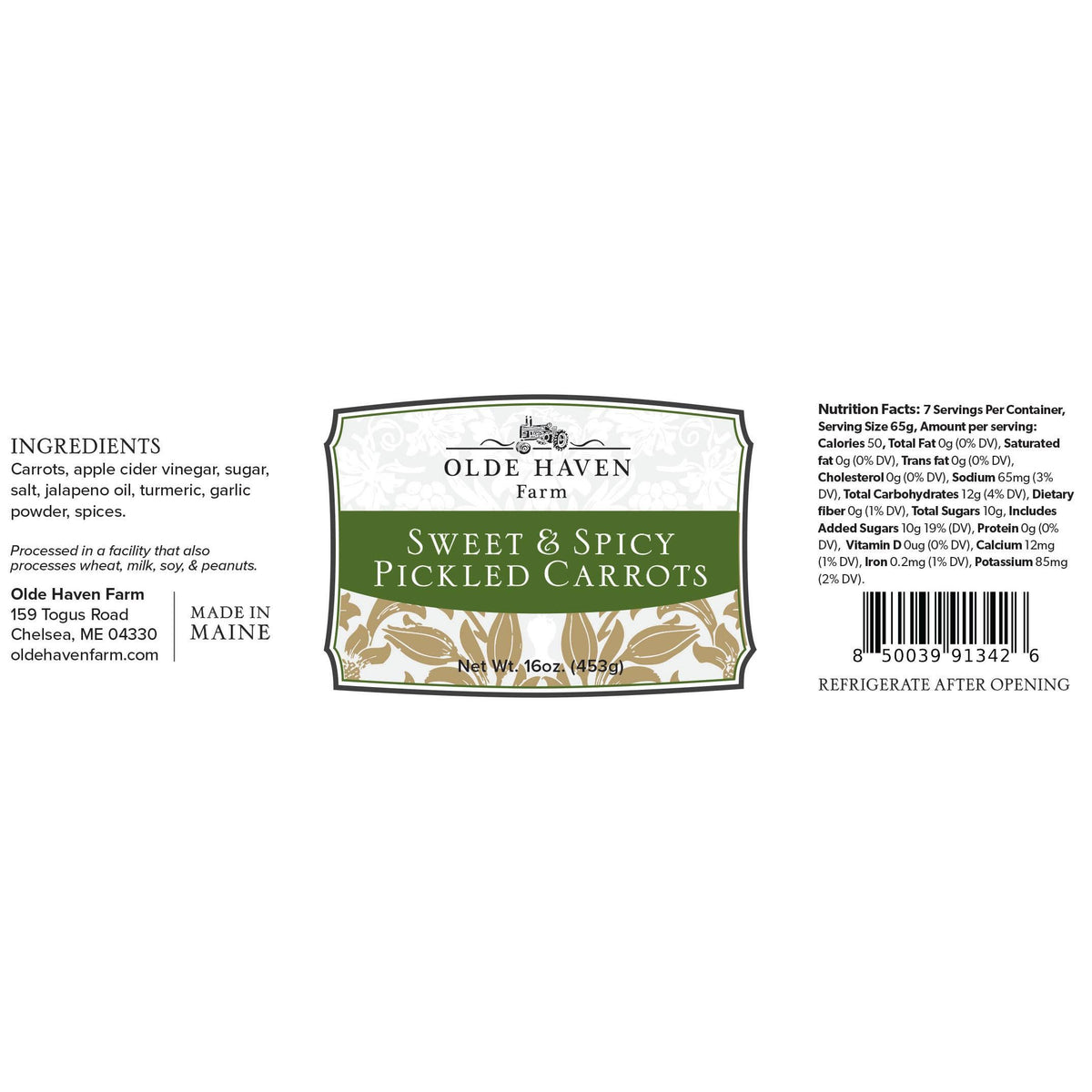 Sweet & Spicy Carrot Chips 16 oz
